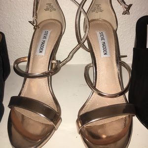 Steve Madden ROSE Gold strappy heel 7.5
